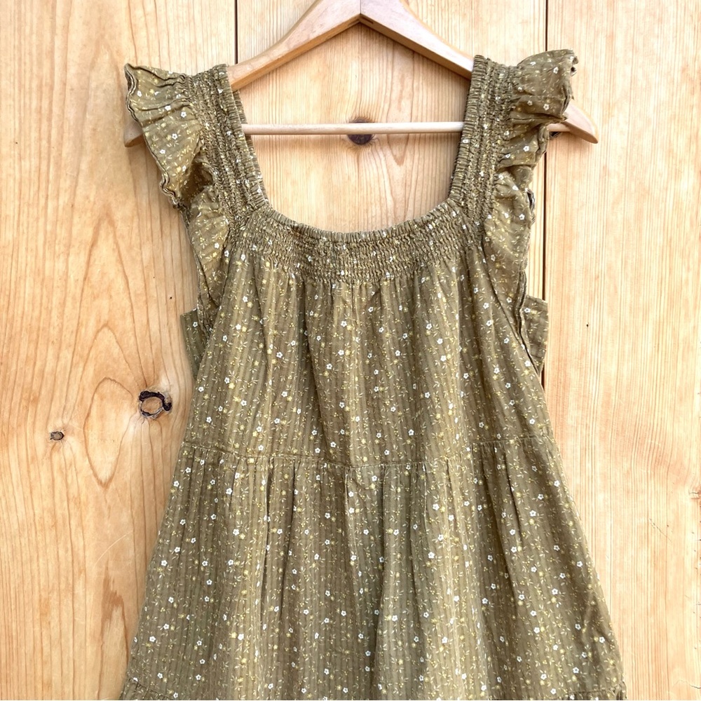 Madewell Ruffle Tiered Sleeveless Dress Sz Small - Picture 3 of 7